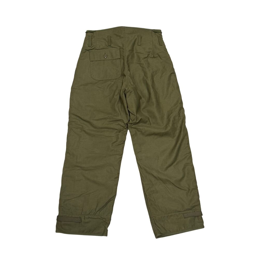 Military Style Trousers Cold Weather Permeable Type 1 Mens Medium Vintage Green - Picture 2 of 16